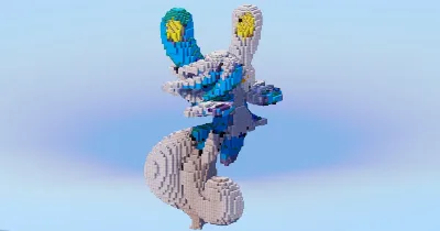 Mega Meowstic — Minecraft Build by LeonisBuilds