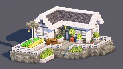 Pale Oak Cottage & Garden | Fully Furnished Interior — Minecraft Build by RaekonBuilds