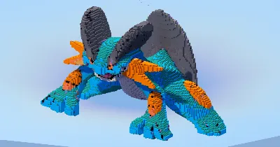 Swampert — Minecraft Build by LeonisBuilds