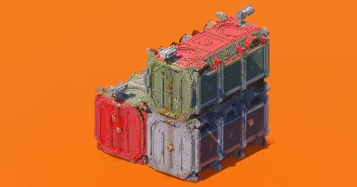 Scifi Cargo Containers — Minecraft Build by StarWarsCreations
