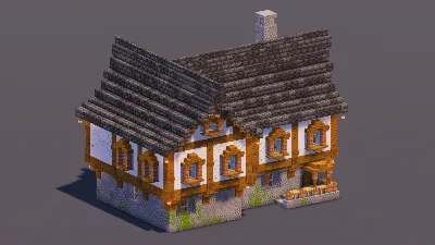 Medieval House 3 — Minecraft Build by MellowHat