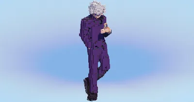 Satoru Gojo — Minecraft Build by LeonisBuilds