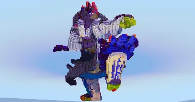 Urshifu Rapid Strike Gigantamax — Minecraft Build by LeonisBuilds
