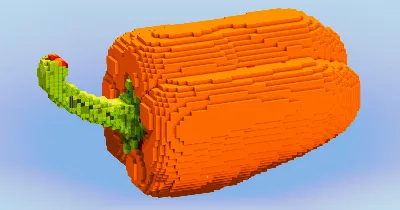 Red Bellpepper Vegetable — Minecraft Build by LeonisBuilds