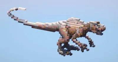 Raptor small — Minecraft Build by LeonisBuilds