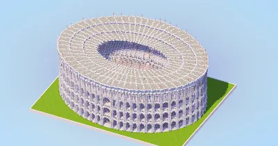Pale Oak White Colosseum — Minecraft Build by LeonisBuilds