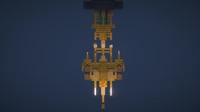 Golden Chandelier — Minecraft Build by LeonisBuilds