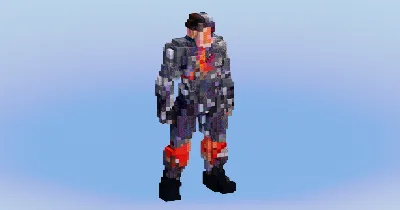 Cyborg from DC Comics — Minecraft Build by LeonisBuilds