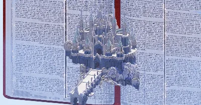 White Castle on a Cloud — Minecraft Build by TheBibleOfBuilding