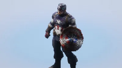 Captain America — Minecraft Build by LeonisBuilds