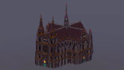 Blackstone Gothic Cathedral — Minecraft Build by MellowHat