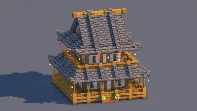 Japanese House – Fully Decorated Interior | Download — Minecraft Build by RaekonBuilds