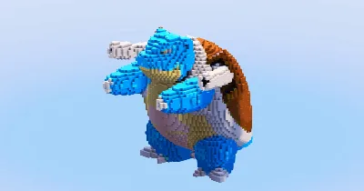 Blastoise — Minecraft Build by LeonisBuilds