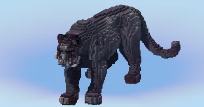 Panther Animal — Minecraft Build by LeonisBuilds
