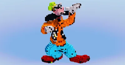 Goofy from Disney Mickey Mouse — Minecraft Build by LeonisBuilds