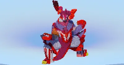 Urshifu Single Strike Gigantamax — Minecraft Build by LeonisBuilds