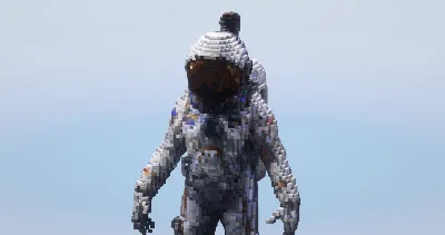 Spaceman — Minecraft Build by LeonisBuilds
