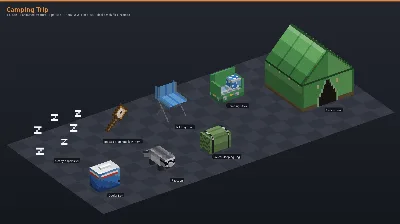 Camping Trip Asset Download [Java + Bedrock + Blockbench] — Minecraft Resource Pack by ScorpionTeam