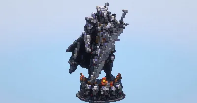 Knight Statue‎ — Minecraft Build by LeonisBuilds