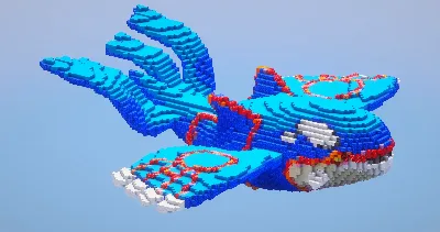 Kyogre — Minecraft Build by LeonisBuilds