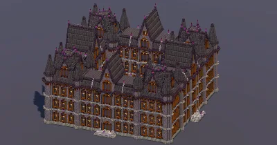 Black Gothic Castle — Minecraft Build by MellowHat