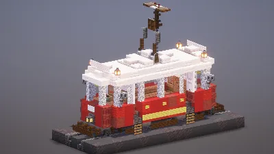 Ancient Tram — Minecraft Build by MellowHat