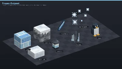 Frozen Outpost Asset [Java + Bedrock + Blockbench] — Minecraft Resource Pack by ScorpionTeam