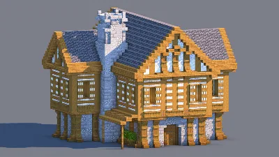 Medieval House – Fully Decorated Interior | Download — Minecraft Build by RaekonBuilds