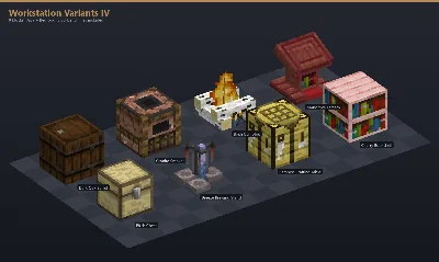 Workstation Variants IV Asset Download [Java + Bedrock + Blockbench] — Minecraft Resource Pack by ScorpionTeam