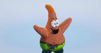 Patrick Star — Minecraft Build by LeonisBuilds