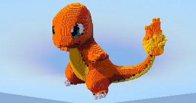 Charmander — Minecraft Build by LeonisBuilds