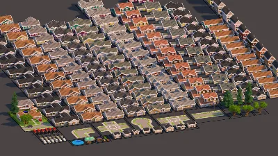 Suburban Neighborhood Asset Pack | Modular Houses, Roads & Assets — Minecraft Build by RaekonBuilds