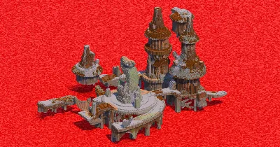 Floating Village on Lake — Minecraft Build by ImpossibleBuilds