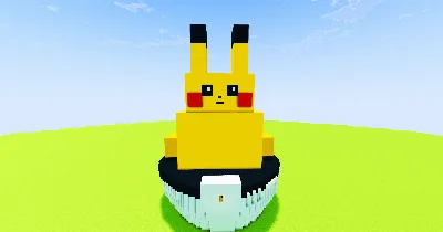 Pikachu — Minecraft Build by NoobBuilder