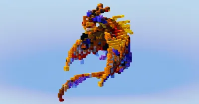 Death Song Dragon from How To Train Your Dragon — Minecraft Build by LeonisBuilds