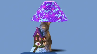 🍄 Fantasy Mushroom Cottage – Cozy Minecraft Build ✨ — Minecraft Build by antocerati