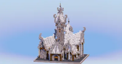 Sky Medieval Fantasy Castle — Minecraft Build by LeonisBuilds