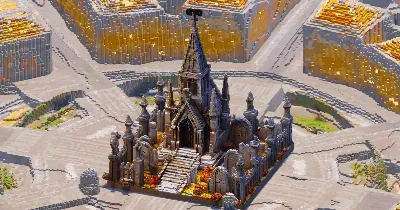Gothic Cemetery — Minecraft Build by GothicCathedrals