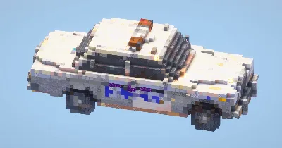 Policecar Small‎ — Minecraft Build by LeonisBuilds