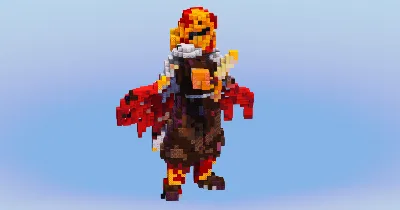 Rengoku from Demon Slayer — Minecraft Build by LeonisBuilds