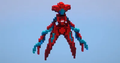 Deoxys from Pokemon — Minecraft Build by LeonisBuilds