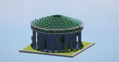 Roman Temple of the Nature God — Minecraft Build by LeonisBuilds