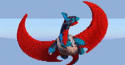 Mega Salamence — Minecraft Build by LeonisBuilds