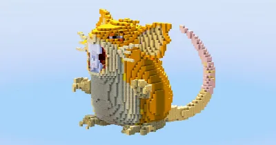 Raticate — Minecraft Build by LeonisBuilds