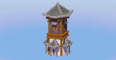 Tuff Japanese Tower — Minecraft Build by LeonisBuilds