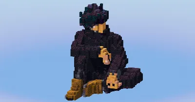 Megumi Fushiguro from Jujutsu Kaizen — Minecraft Build by LeonisBuilds