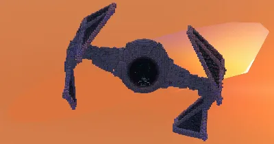 TIE Interceptor — Minecraft Build by StarWarsCreations