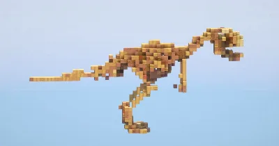 Dinosaur Skeleton small — Minecraft Build by LeonisBuilds