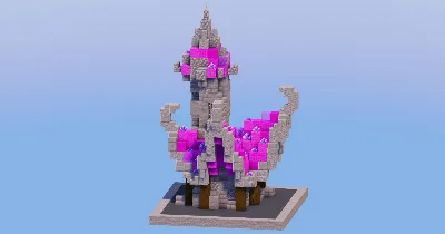 Magenta Medieval Fantasy House 2 — Minecraft Build by LeonisBuilds