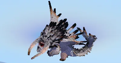 Bewilder Beast Dragon — Minecraft Build by LeonisBuilds
